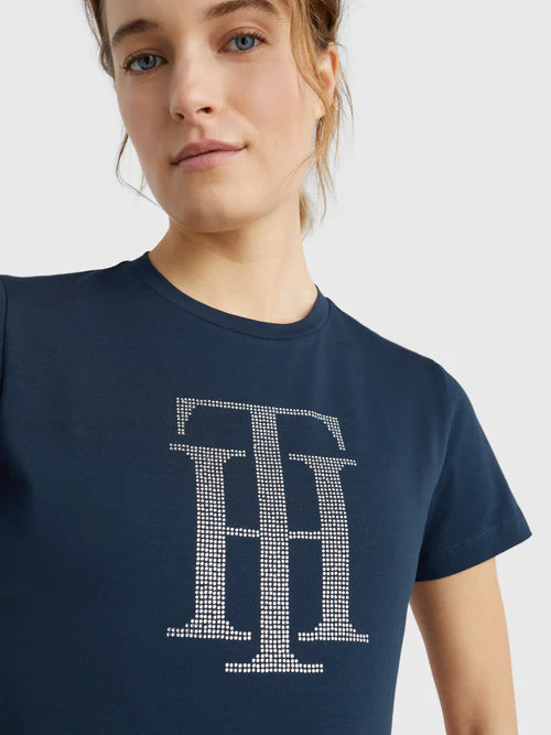 Tommy Hilfiger Manhattan Short Sleeve Rhinestone Tee
