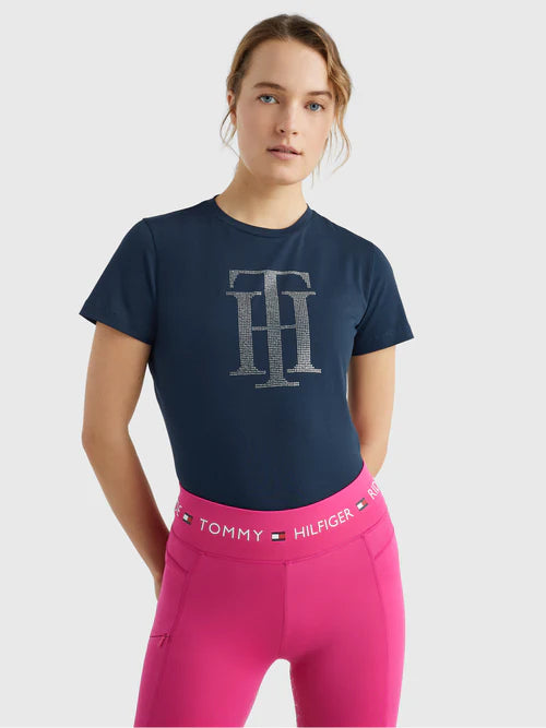 Tommy Hilfiger Manhattan Short Sleeve Rhinestone Tee