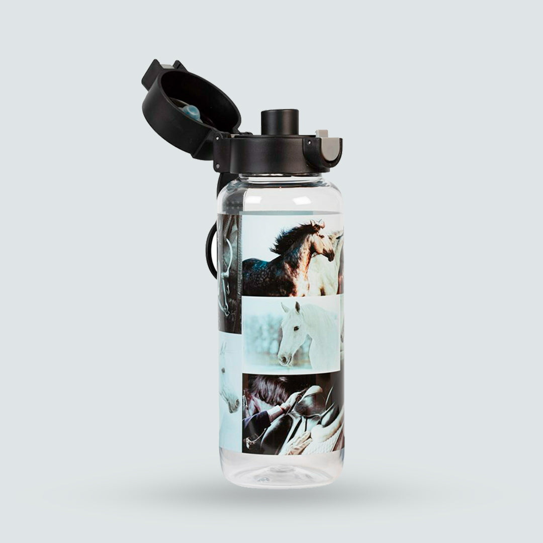 Spencil - 650ml Water Bottle - Black & White Horses