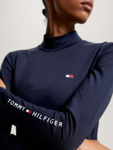 Tommy Hilfiger Long Sleeve Base Layer with Stand-Up Collar