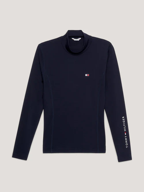 Tommy Hilfiger Long Sleeve Base Layer with Stand-Up Collar