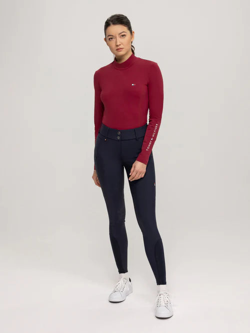 Tommy Hilfiger Long Sleeve Base Layer with Stand-Up Collar