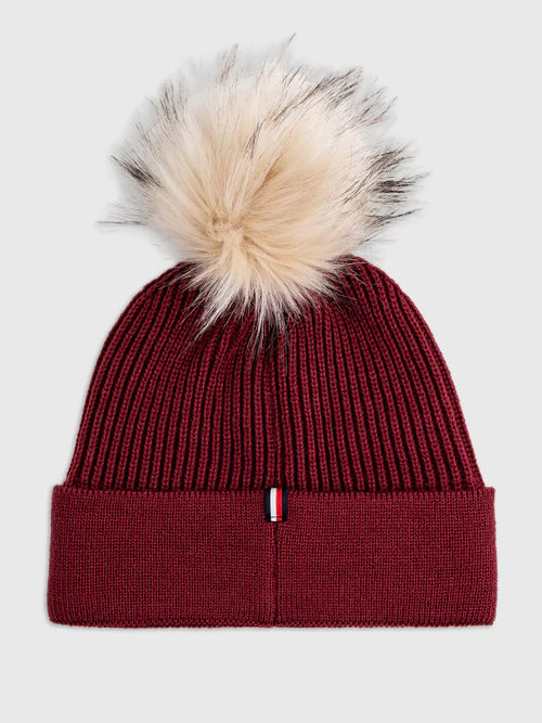 Flat cap with pom pom sales
