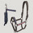 Tommy Hilfiger horse halter and matching lead rope set. The halter is Ash grey with signature branding.