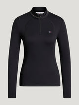 Tommy Hilfiger Cady 1/4 Zip Rhinestone Training Top