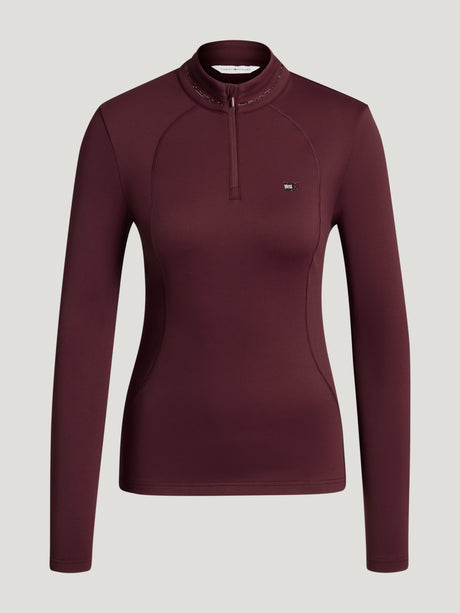Tommy Hilfiger Cady 1/4 Zip Rhinestone Training Top