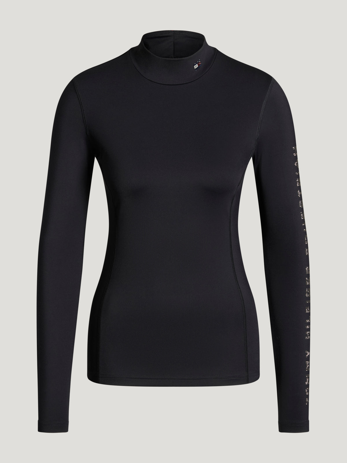 Tommy Hilfiger Amelie Rhinestone High Neck Base Layer