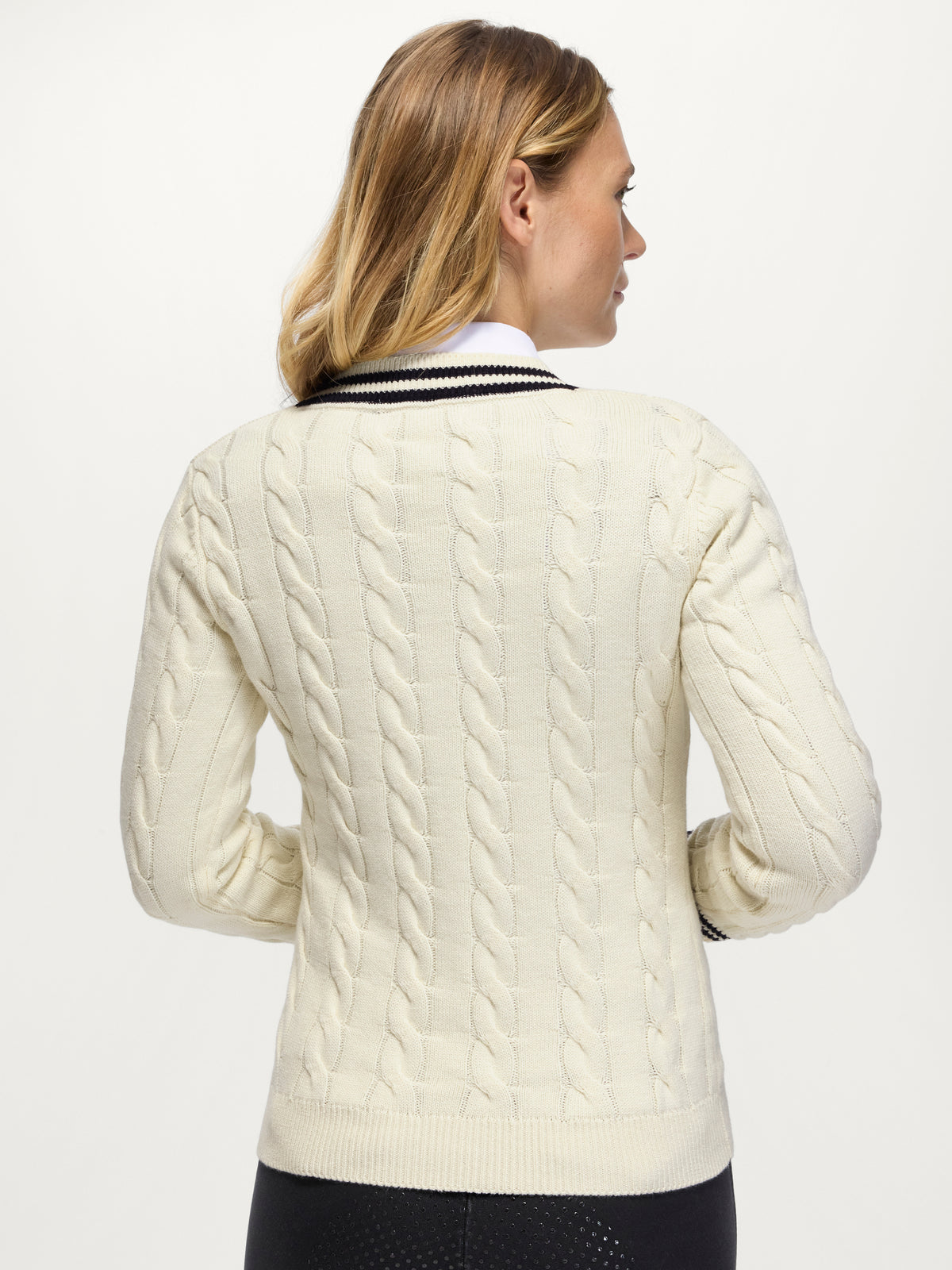 Tommy Hilfiger Roseville Cable Knit V-Neck Sweater