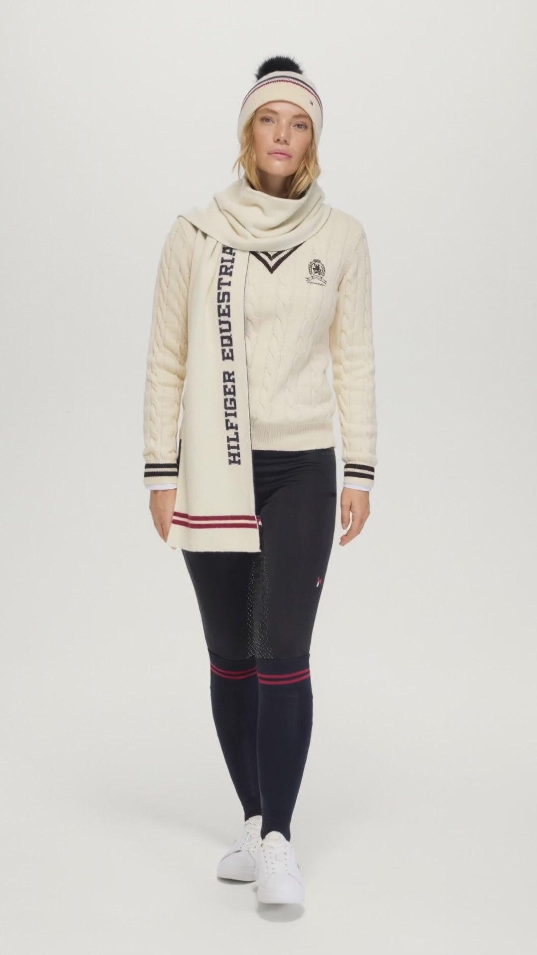 Tommy Hilfiger Roseville Cable Knit V-Neck Sweater