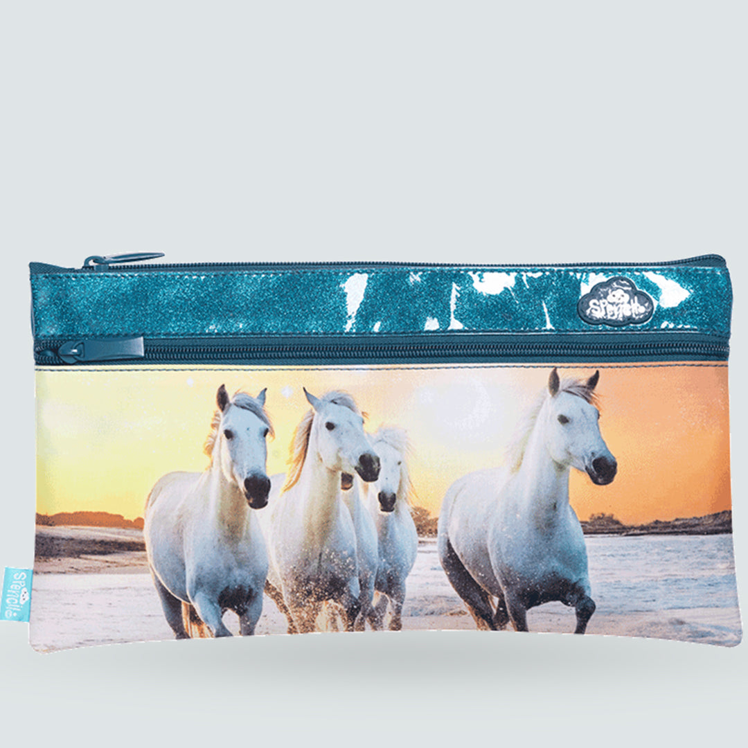 Spencil Cosmic Canter - Twin Zip Pencil Case