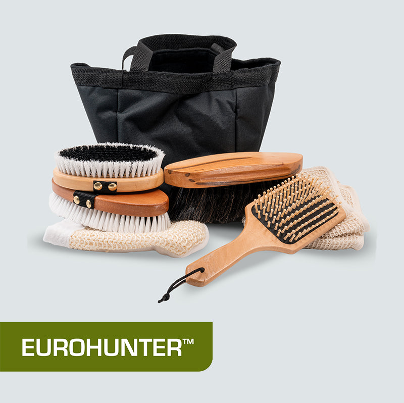 Eurohunter Wooden Grooming Tools & Bag